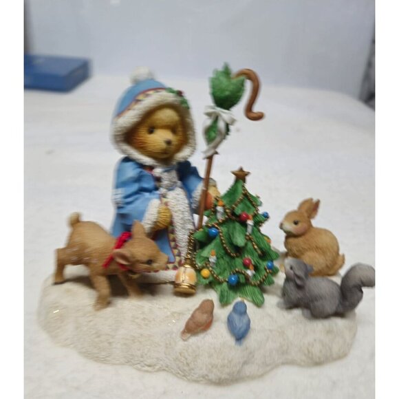 Cherished Teddies Olga Feel The Peace Hold The‎ Joy Share The Love Winter Bear - Picture 7 of 12